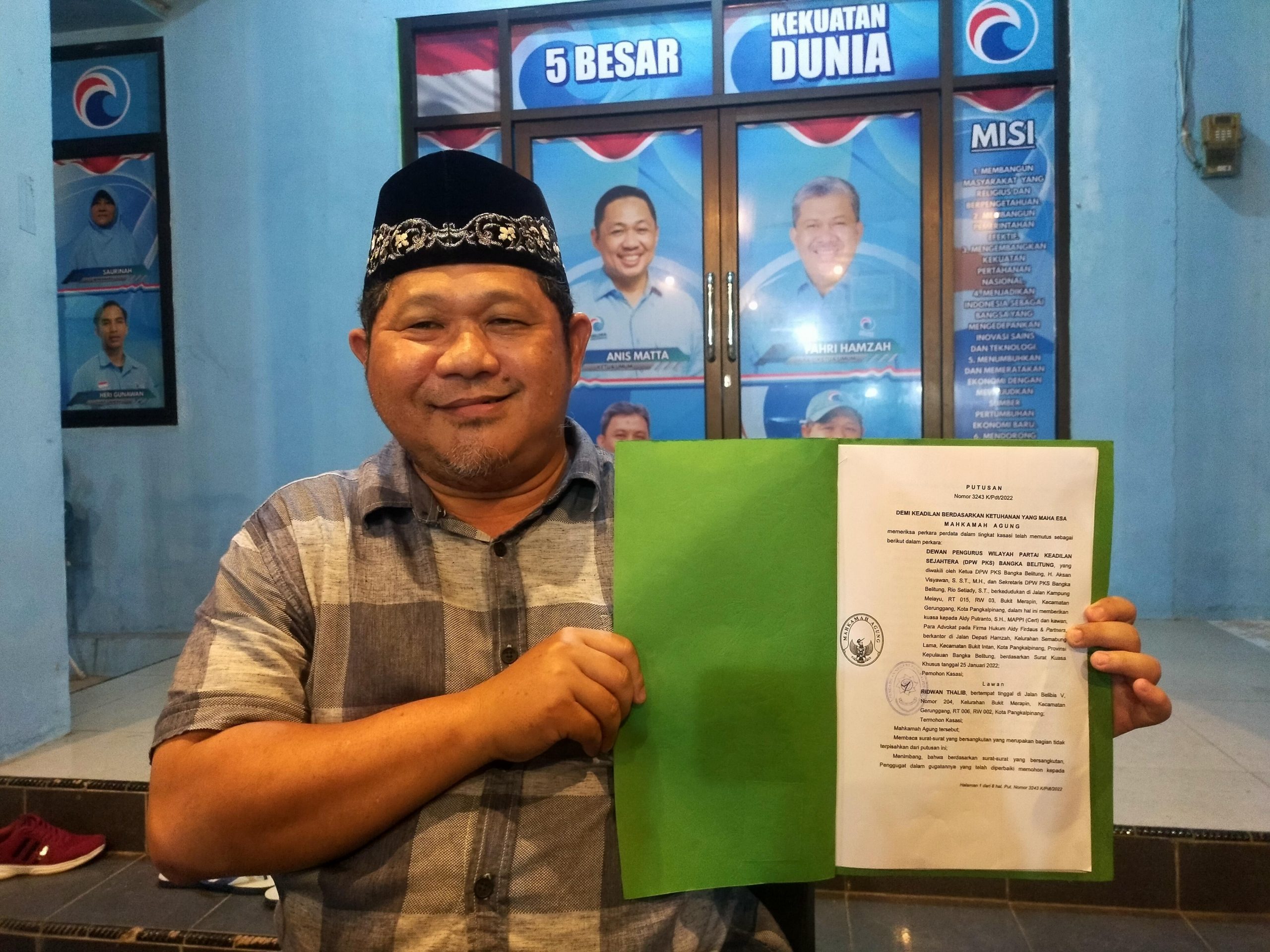Kader Gelora Bangka Belitung Kalahkan PKS dalam Dugaan Sengketa Lahan