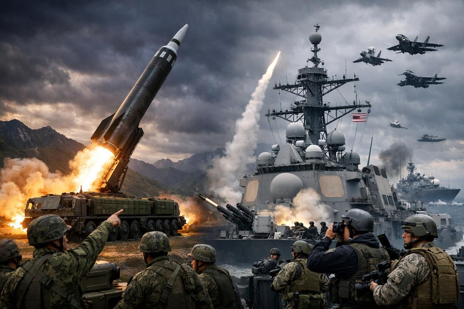 ancaman rudal balistik korea utara menimbulkan ketegangan regional, sementara amerika serikat dan sekutunya mengambil langkah strategis untuk merespons dan menjaga keamanan bersama.