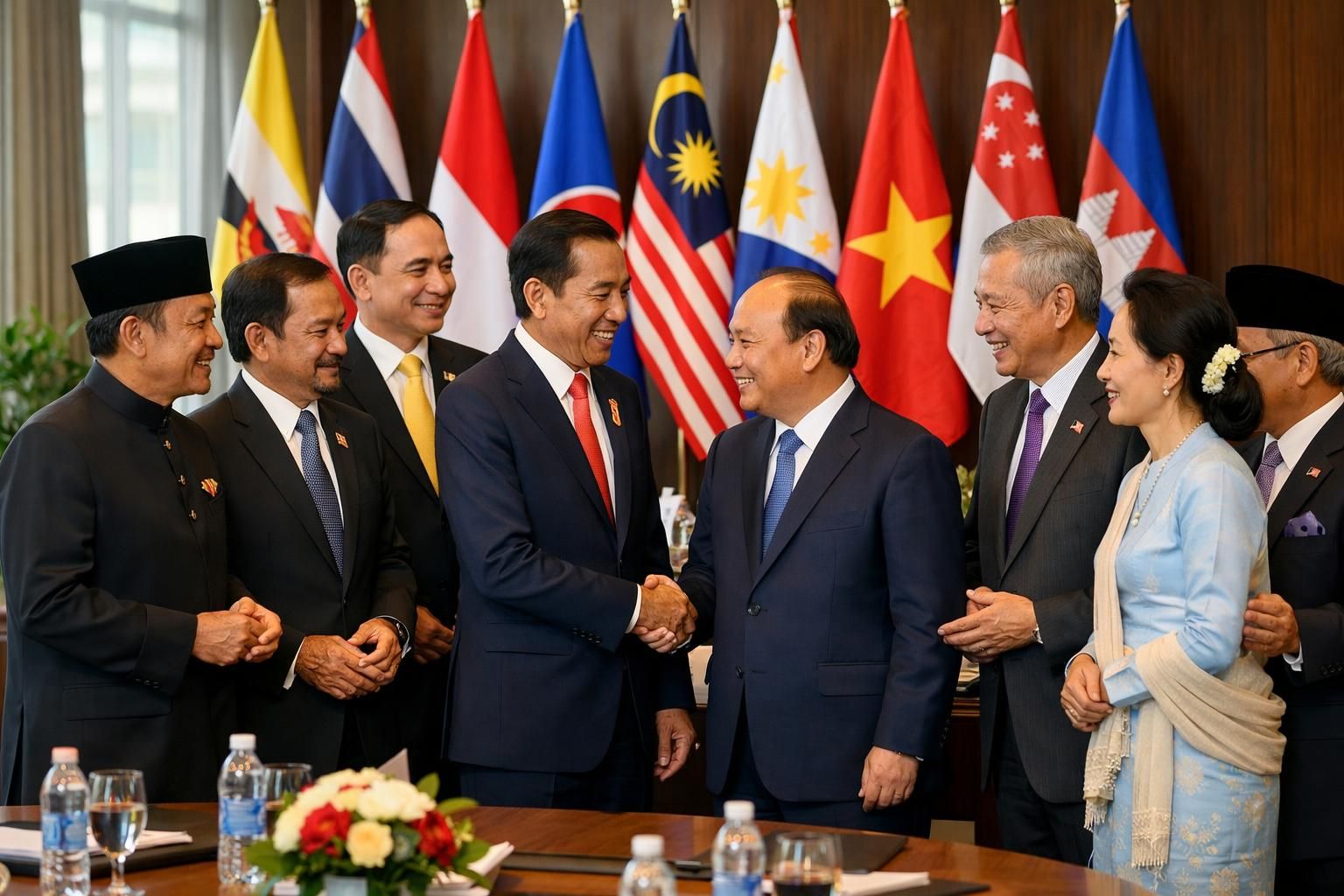 indonesia memperkuat kerja sama perdagangan dengan negara-negara asean untuk meningkatkan pertumbuhan ekonomi dan memperluas pasar regional.