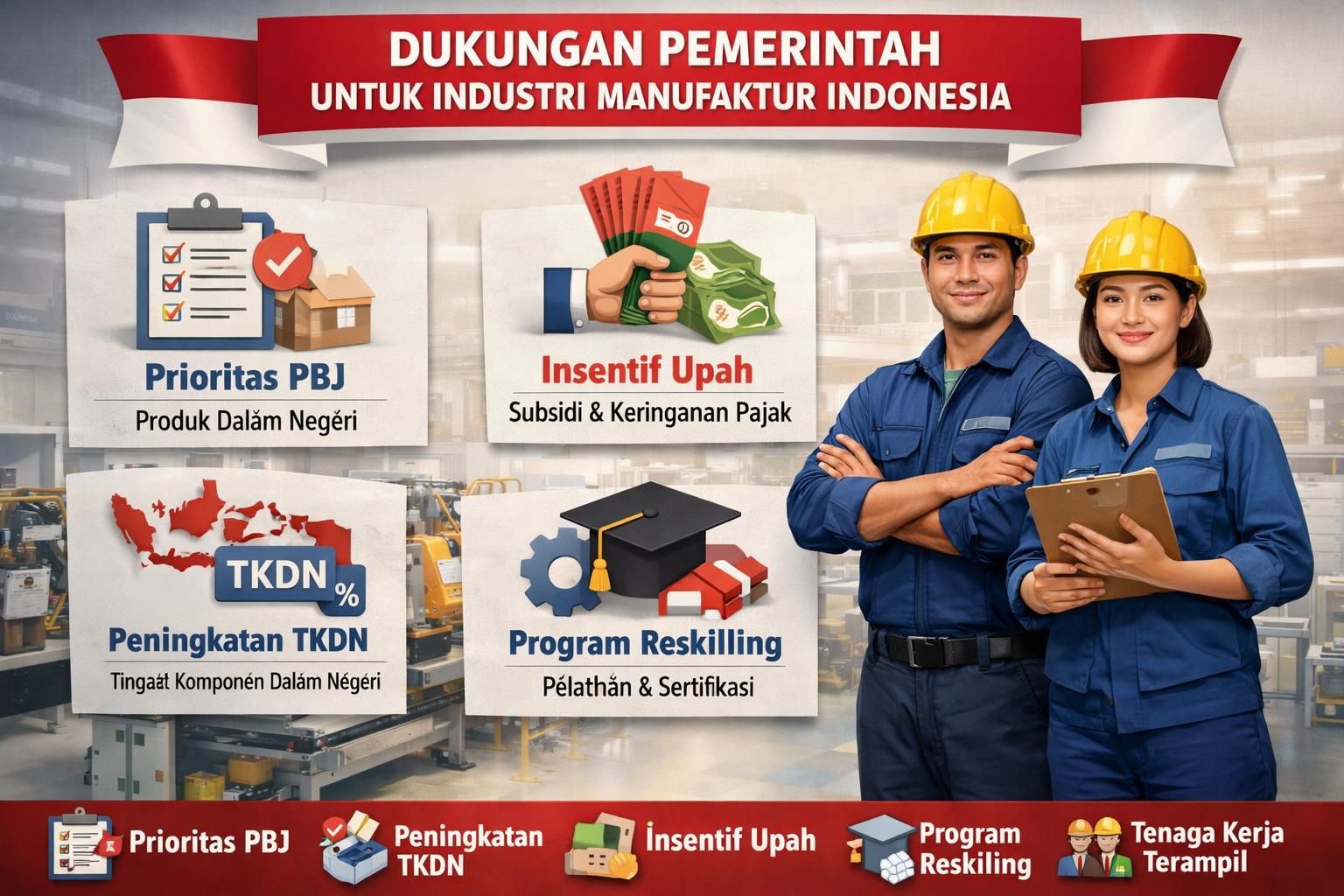 pasar tenaga kerja indonesia mengalami perlambatan dalam perekrutan di sektor manufaktur, menandakan tantangan ekonomi dan perubahan tren kerja di industri ini.