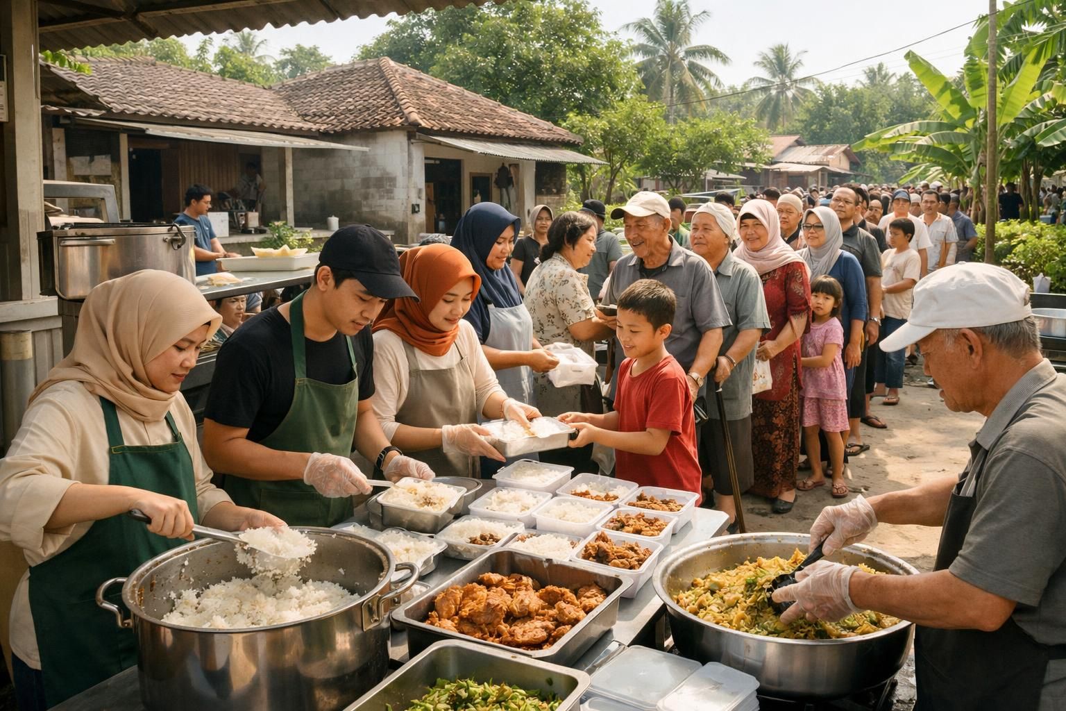 program dapur gratis di lampung menyediakan makanan setiap hari untuk membantu ratusan warga yang membutuhkan, meningkatkan kesejahteraan masyarakat setempat.