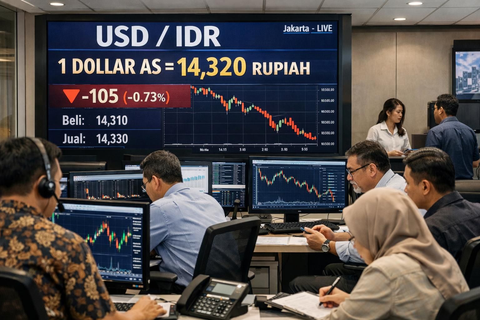 rupiah melemah terhadap dolar as, berdampak pada kenaikan harga barang impor dan inflasi di indonesia.