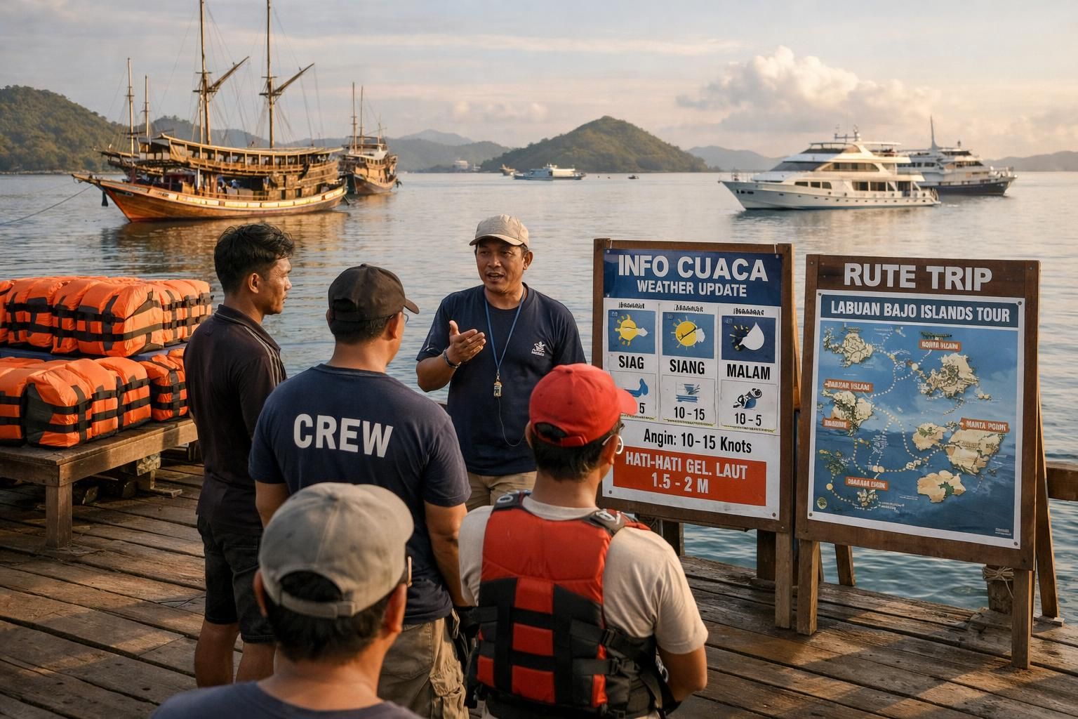 warga labuan bajo meminta pelatihan keselamatan laut bagi operator wisata lokal guna meningkatkan keamanan dan kualitas layanan pariwisata.