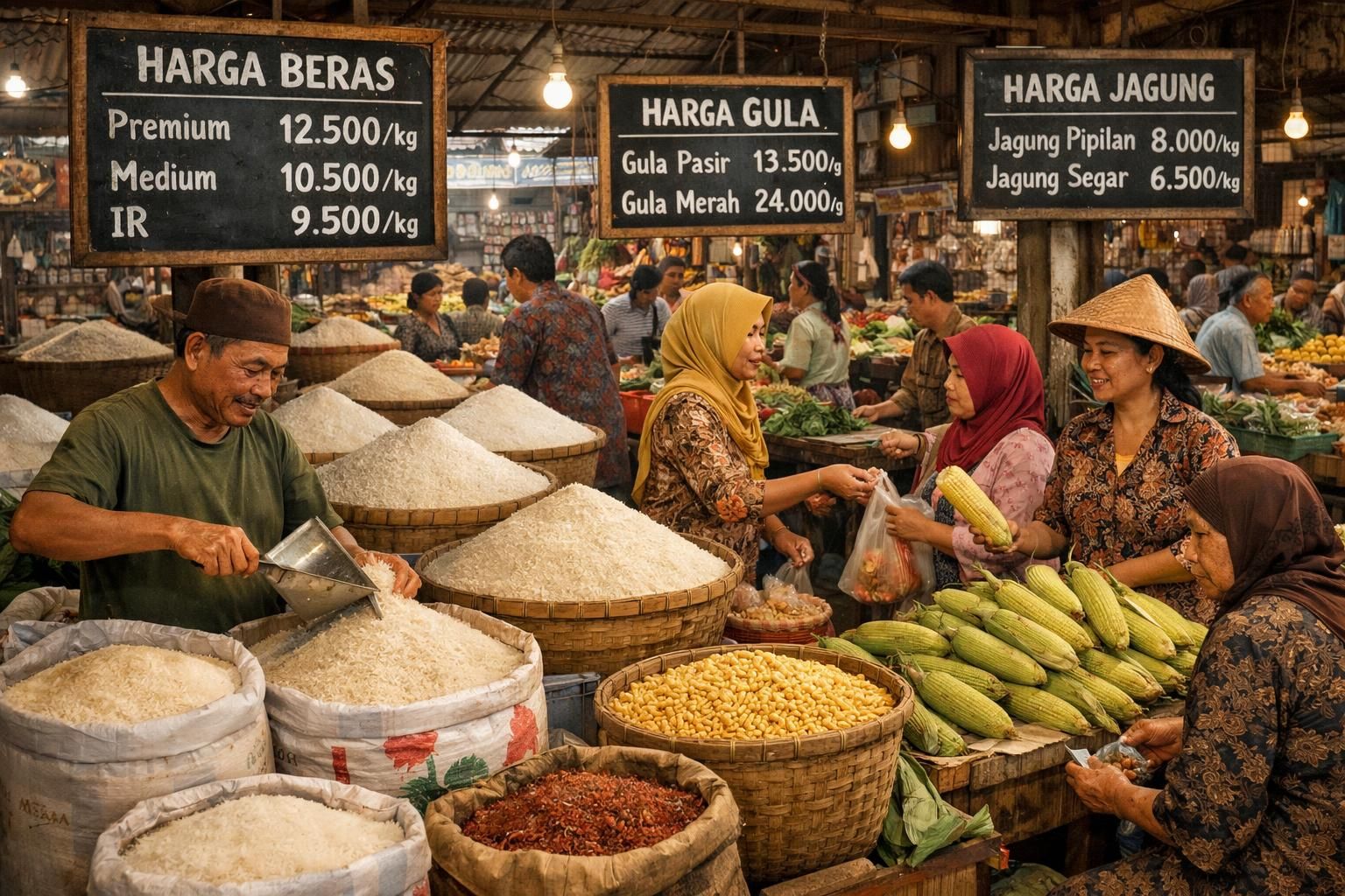indonesia menghentikan impor beras, gula, dan jagung hingga 2026 setelah mencapai swasembada pangan nasional, memperkuat kemandirian dan ketahanan pangan negara.