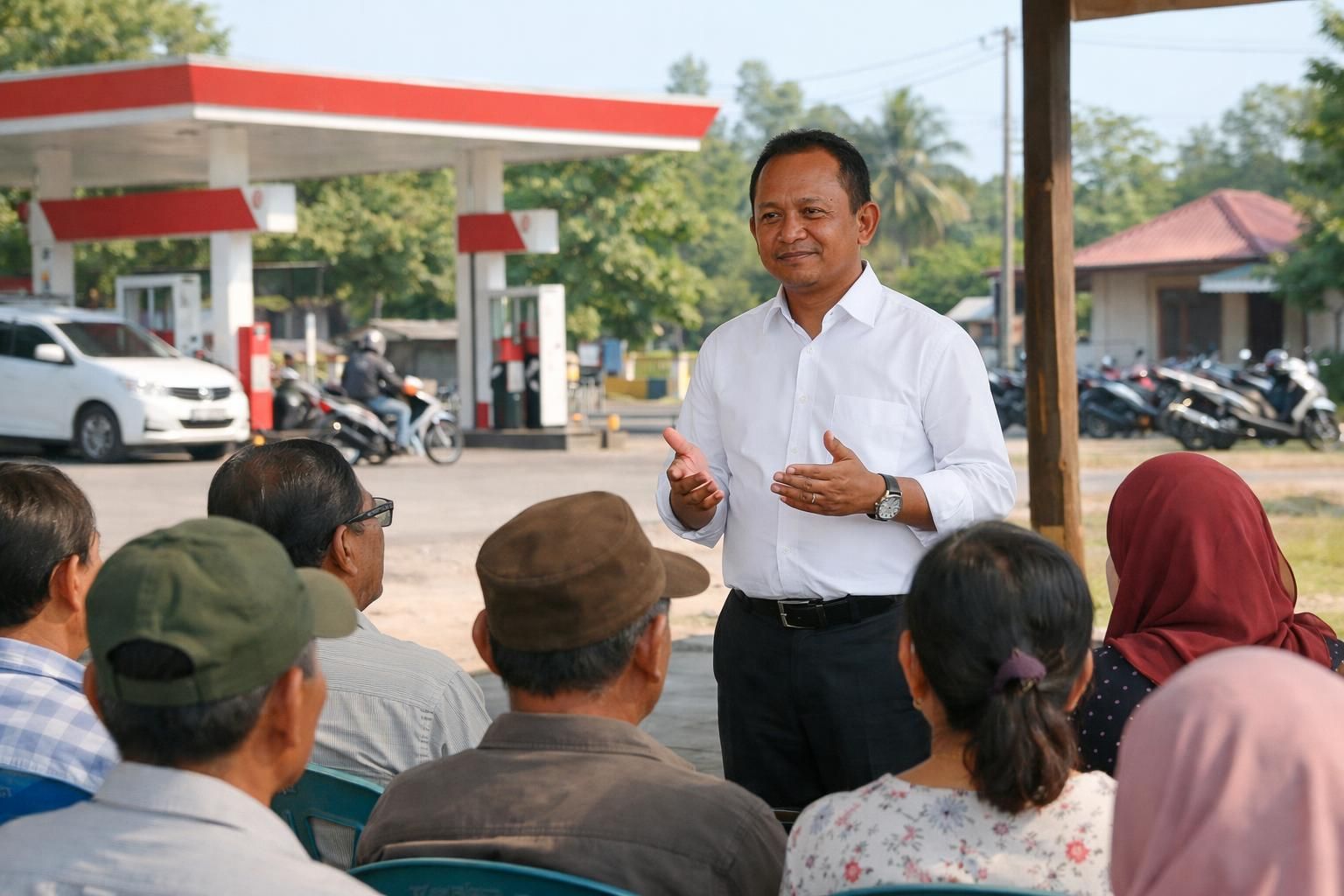 bahlil mengimbau warga untuk tetap tenang dan menggunakan bbm secukupnya tanpa melakukan panic buying, guna menjaga ketersediaan dan stabilitas harga.