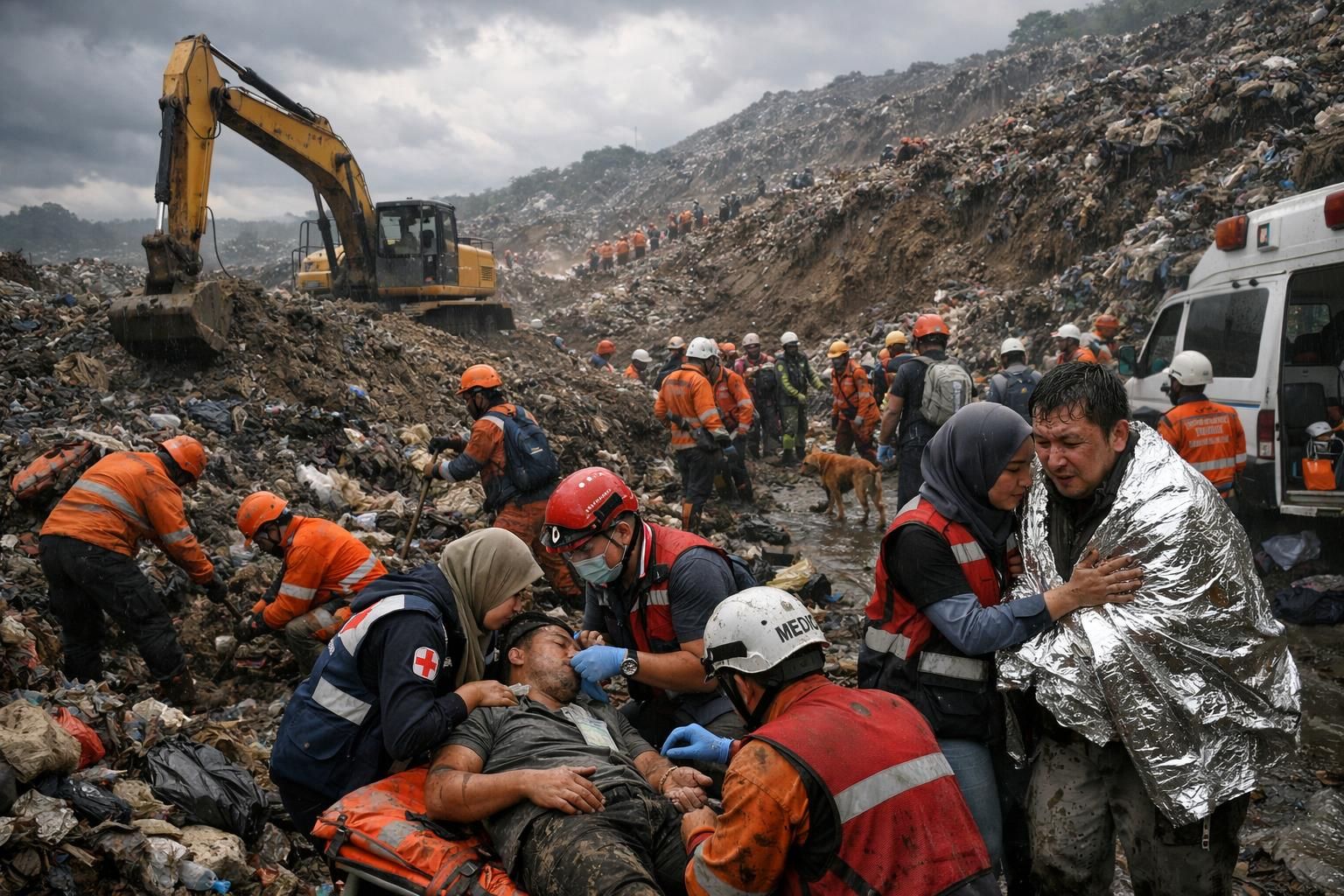 daftar lengkap nama korban longsor di tpst bantargebang, dengan 4 meninggal dunia dan 2 selamat. informasi terbaru dan akurat mengenai kejadian tragis ini.