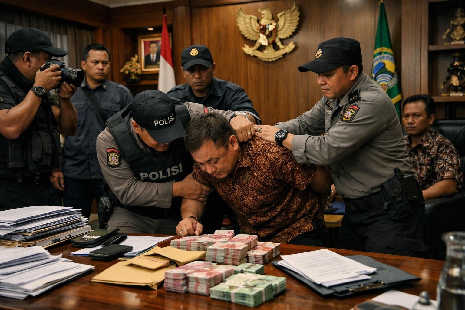 mengejutkan! ott bupati cilacap terkait pemerasan skpd untuk dana thr lebaran. baca berita lengkapnya hanya di kompas.com.