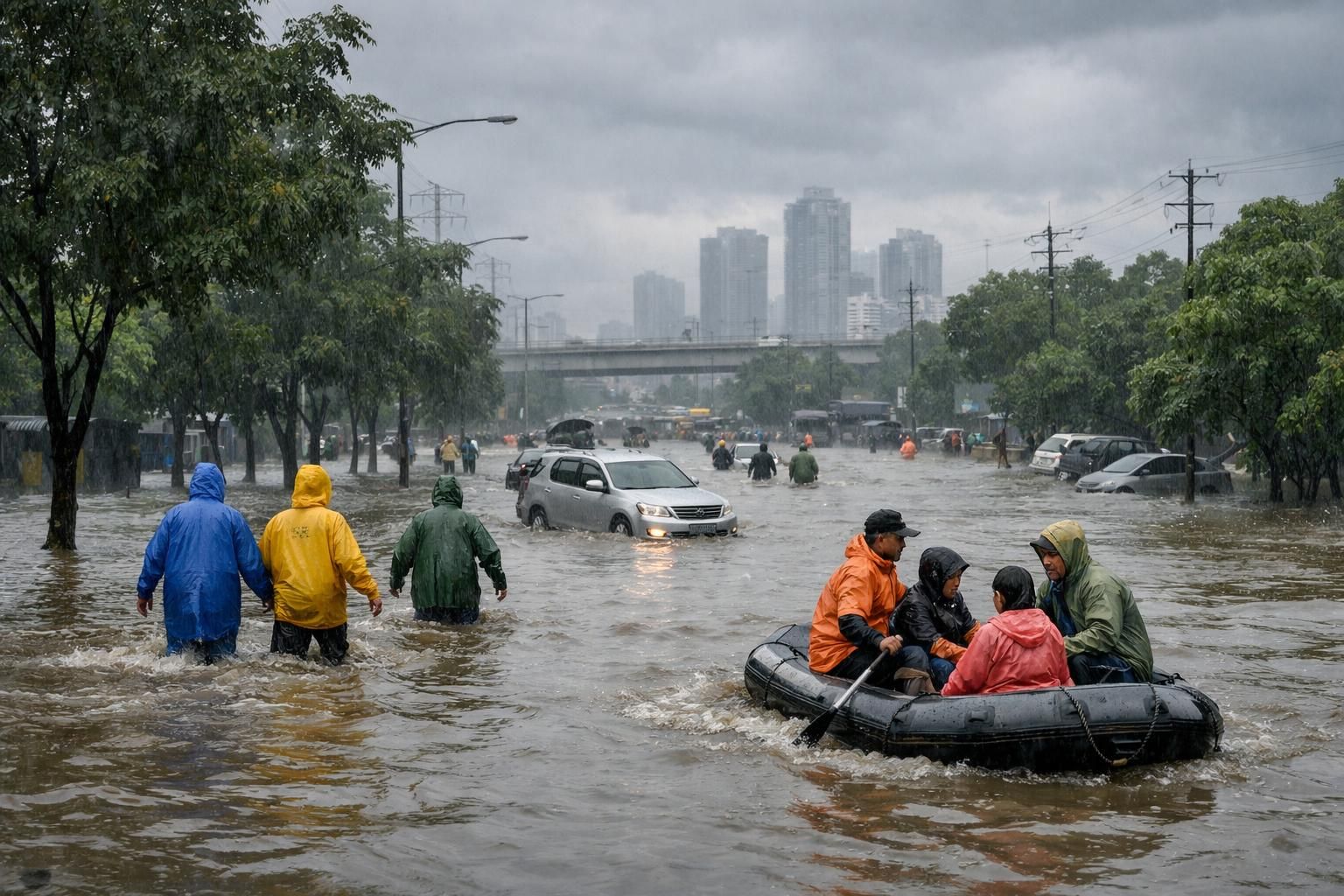 lihat momen banjir yang melanda jakarta hingga tangerang setelah hujan deras semalaman, dilaporkan oleh cnbc indonesia dengan update terbaru dan liputan lengkap.