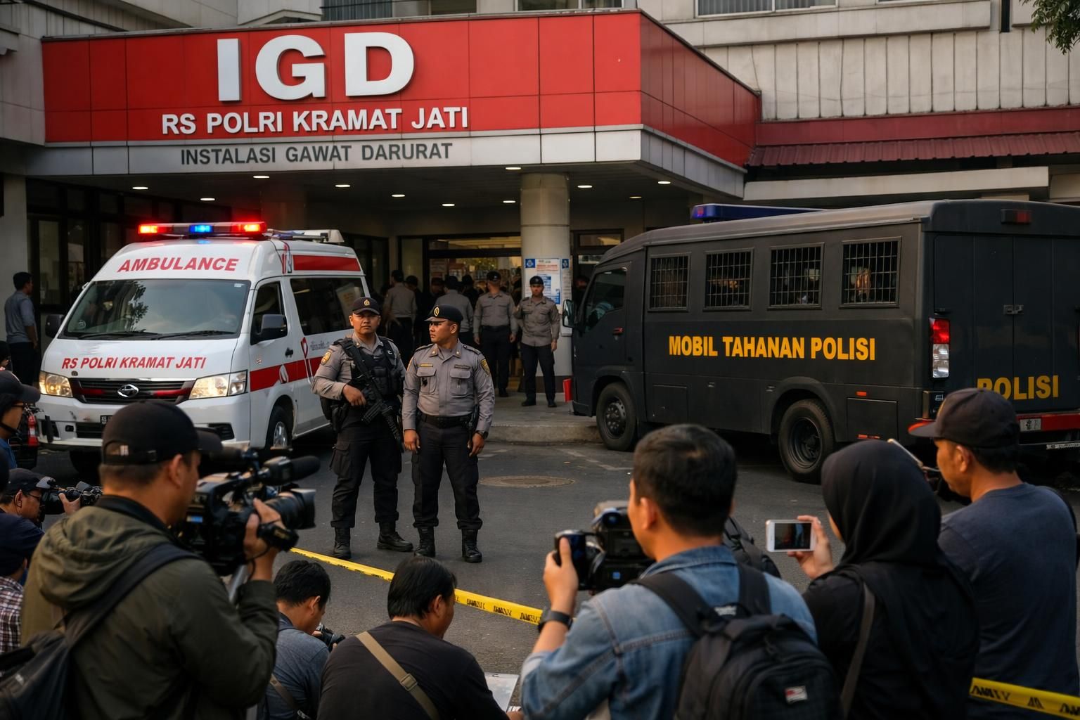 roy suryo dan dr. tifa dibawa ke rs polri untuk menjalani pemeriksaan kesehatan mendalam terkait kasus yang sedang berlangsung, dilaporkan oleh detiknews.