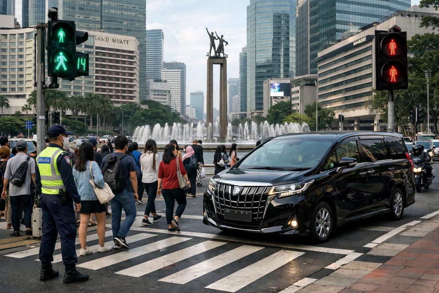 pelajari aturan khusus pelican crossing di bundaran hi melalui insiden satpam dan alphard, serta pentingnya keselamatan lalu lintas yang harus kamu ketahui.