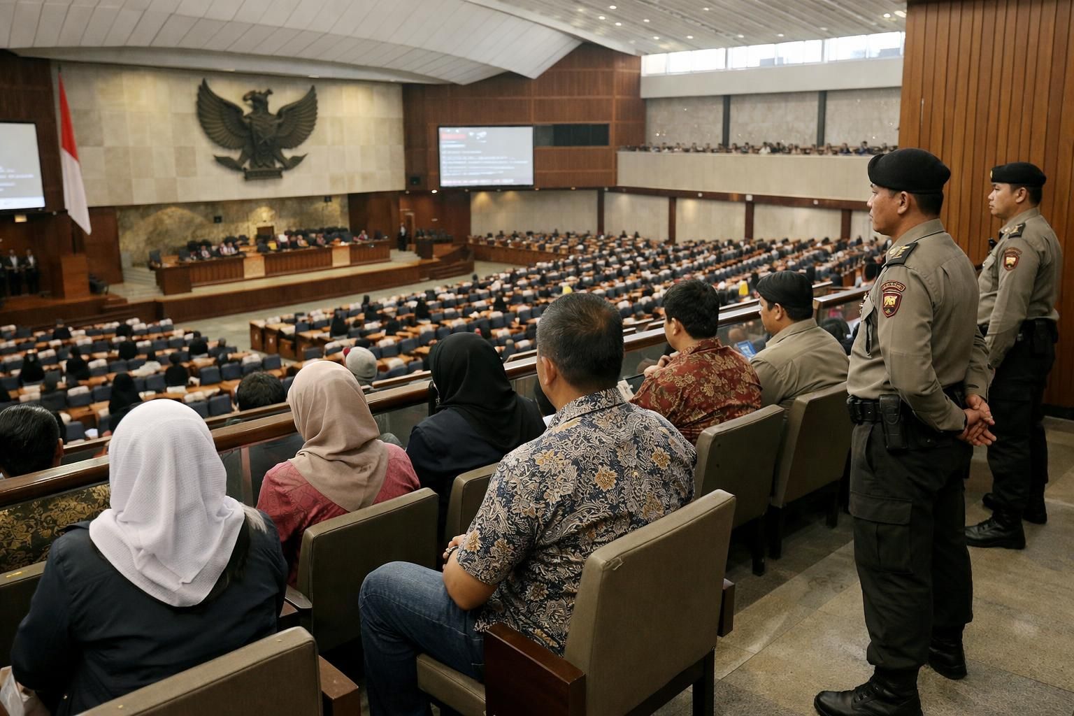 botok pati dan rekan menghadiri rapat paripurna dpr di balkon pada 27 agustus, liputan lengkap dan terbaru hanya di detiknews.
