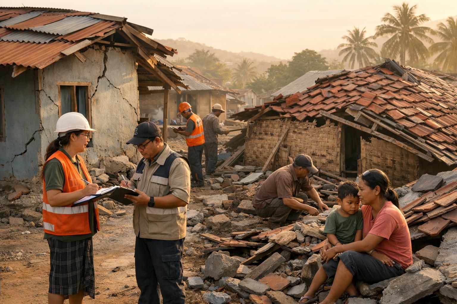 korban gempa di nusa tenggara timur menerima bantuan perbaikan rumah senilai rp 15 juta hingga rp 30 juta untuk membantu memulihkan kondisi rumah mereka.