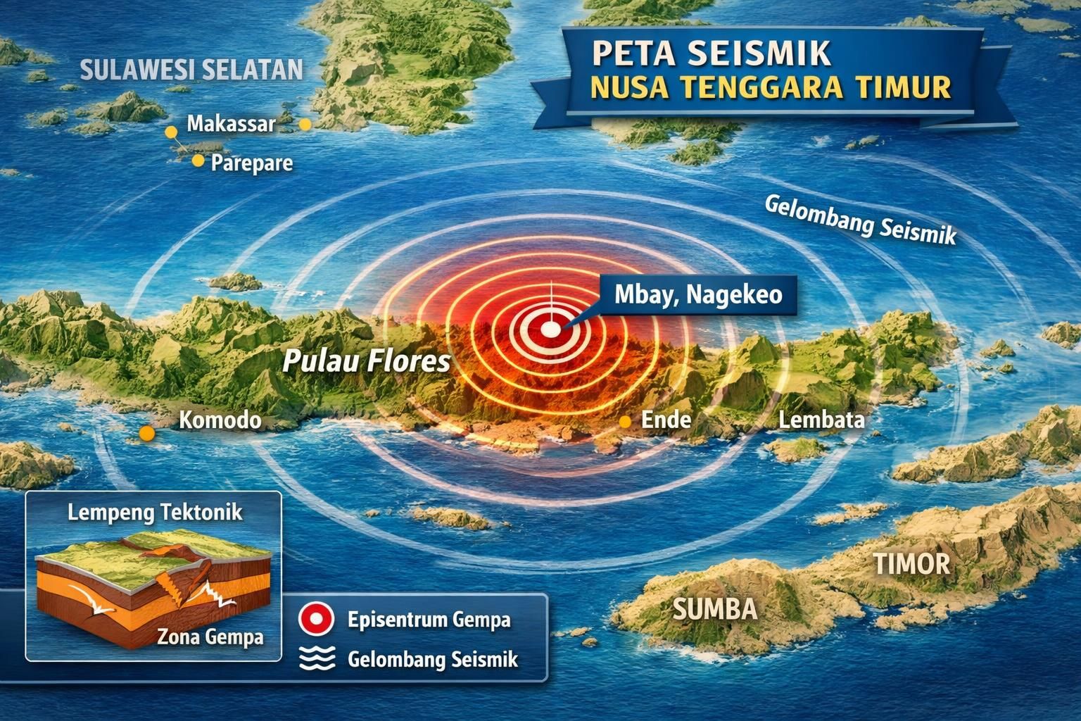 pelajari penyebab gempa magnitudo 7 di ntt yang memicu tsunami dan getaran hingga sulawesi selatan, serta dampaknya bagi wilayah terdampak.