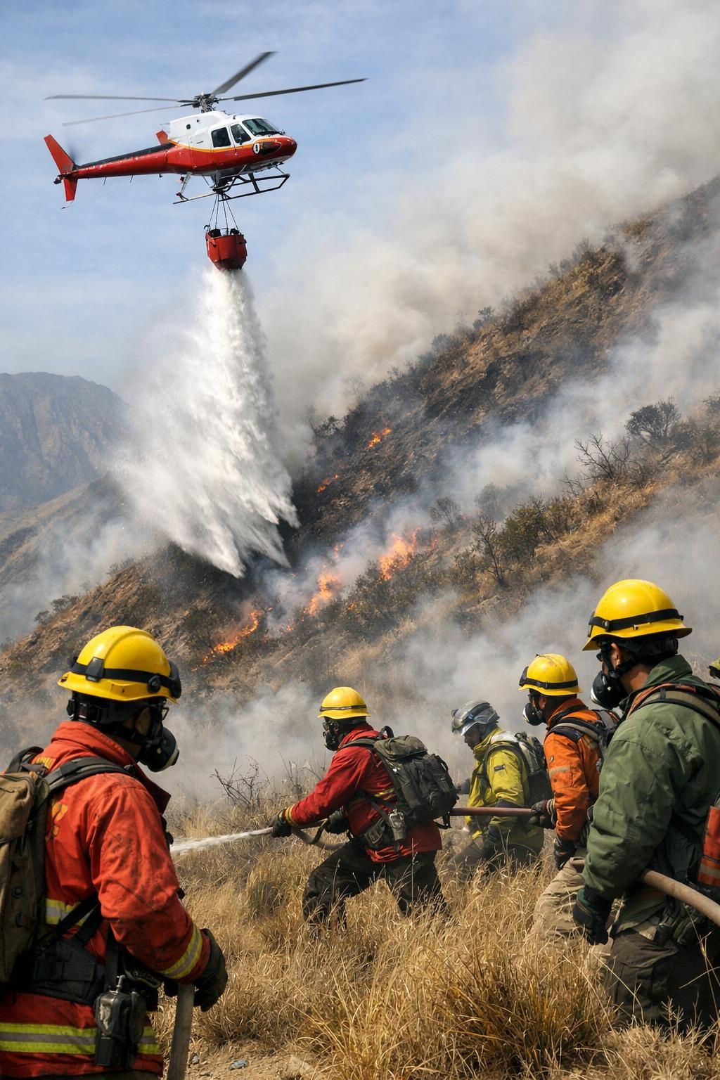 menteri kehutanan mengunjungi lokasi kebakaran di bromo dan meningkatkan efektivitas water bombing untuk memadamkan api dengan cepat dan menjaga kelestarian lingkungan.