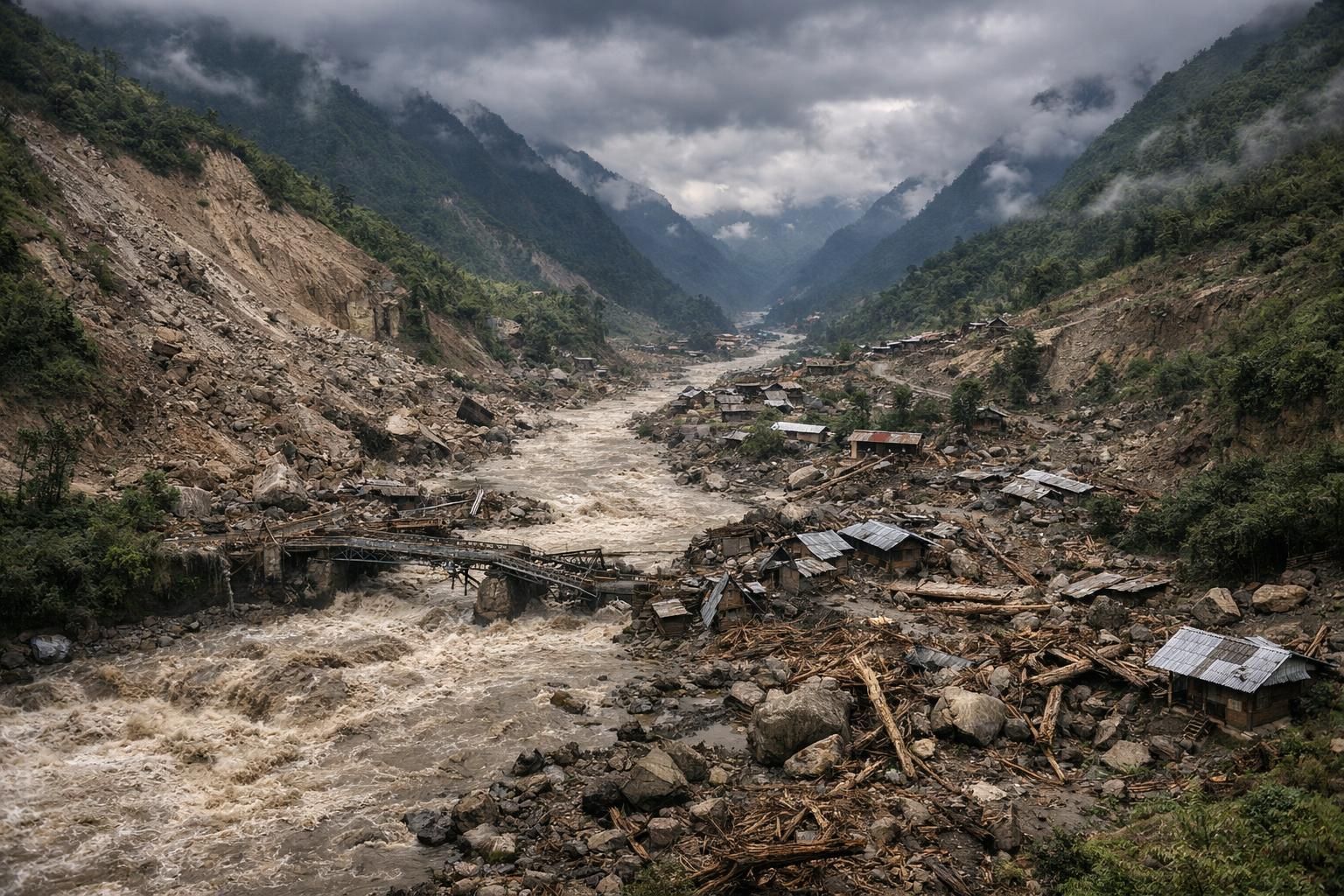 nepal dari ketinggian menyajikan gambaran mendalam tentang dampak banjir bandang dan longsor yang melanda, mengungkap kerusakan dan upaya pemulihan di daerah terdampak.