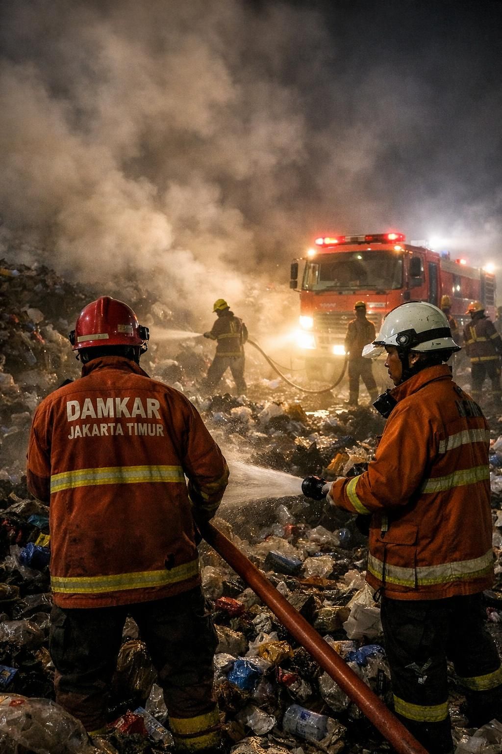pemerintah provinsi menyiapkan penutupan tempat penampungan sampah (tps) ilegal di jakarta timur setelah insiden tragis yang menimpa petugas pemadam kebakaran, guna meningkatkan keselamatan dan kebersihan lingkungan.