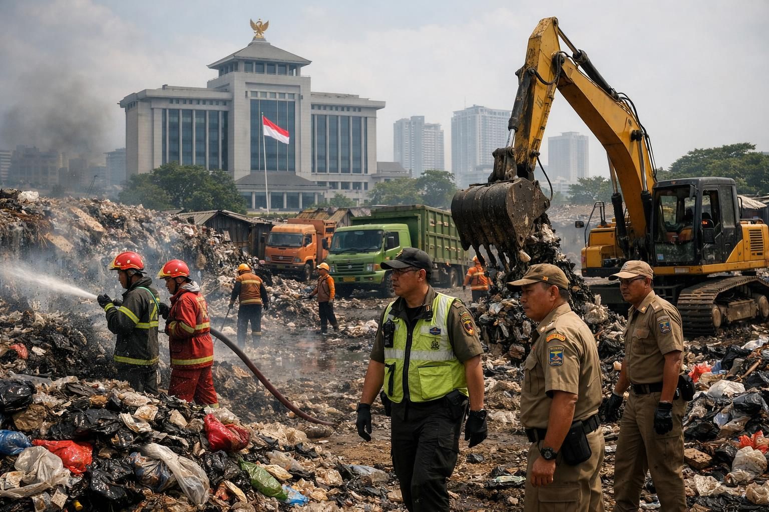 pemerintah provinsi menyiapkan penutupan tempat penampungan sementara (tps) ilegal setelah tragedi yang menimpa petugas pemadam kebakaran di jakarta timur untuk meningkatkan keselamatan dan ketertiban.
