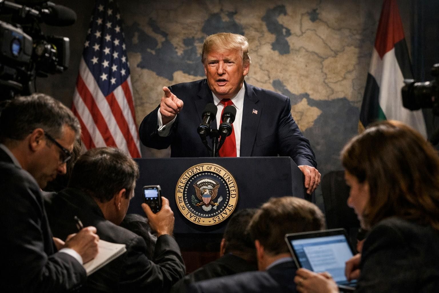 trump menuntut kompensasi dari iran terkait korban jiwa yang terjadi, menyoroti ketegangan dan dampak dari konflik antara kedua negara.