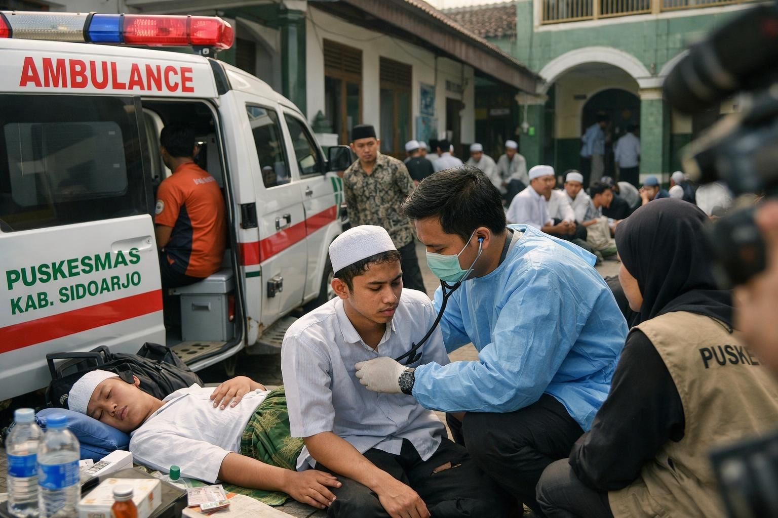 santri di sidoarjo diduga keracunan setelah mengonsumsi menu mbg. menu tersebut kini sedang diperiksa di laboratorium untuk memastikan penyebabnya.