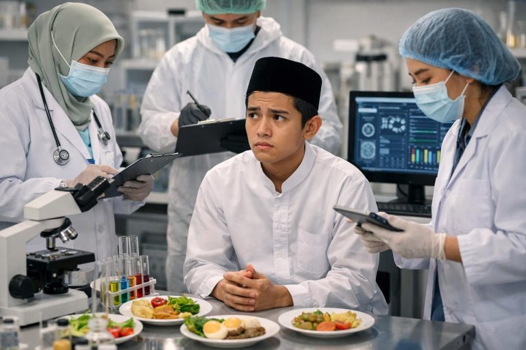 santri di sidoarjo diduga mengalami keracunan setelah mengonsumsi menu mbg yang kini sedang diperiksa di laboratorium untuk memastikan penyebabnya.